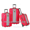 600d polyester 3pcs set soft trolley luggage
